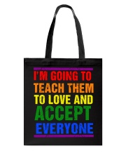 teacher lgbt teach them Tote Bag tile