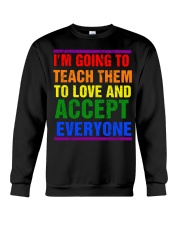 teacher lgbt teach them Crewneck Sweatshirt tile