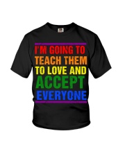 teacher lgbt teach them Youth T-Shirt tile