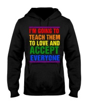 teacher lgbt teach them Hooded Sweatshirt tile