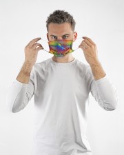 lgbt unicorn I am brave I am Cloth Face Mask - 3 Pack aos-face-mask-lifestyle-08