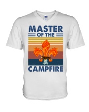 scout master of the campfire V-Neck T-Shirt tile