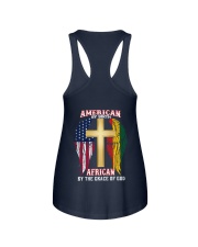 American By Birth African By The Grace Of God Ladies Flowy Tank tile