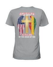 American By Birth African By The Grace Of God Ladies T-Shirt tile
