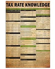 Tax advisor - Tax rate knowledge 24x36 Poster front