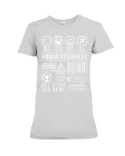 Human Resources Definition Symbols Premium Fit Ladies Tee tile