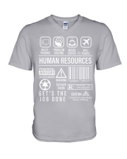 Human Resources Definition Symbols V-Neck T-Shirt tile