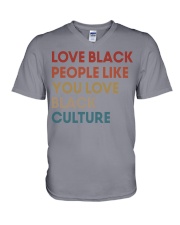 love black people like V-Neck T-Shirt tile