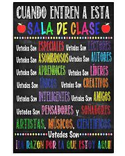 spanish classroom poster 11x17 Poster front