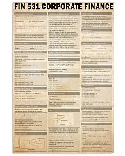 FIN 531 Corporate Finance 24x36 Poster front