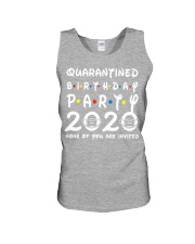 quarantined birthday party none invited Unisex Tank tile