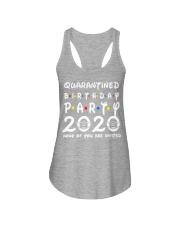 quarantined birthday party none invited Ladies Flowy Tank tile
