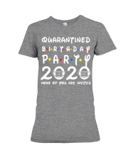 quarantined birthday party none invited Premium Fit Ladies Tee tile