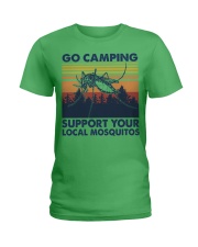 camping support your local mosquitos Ladies T-Shirt tile