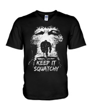 Bigfoot Keep It Squatchy V-Neck T-Shirt tile