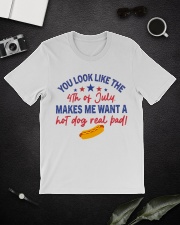 you look like the 4th of july Classic T-Shirt lifestyle-mens-crewneck-front-16