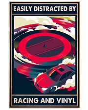 vinyl racing easily distracted by pt mttn-pml 11x17 Poster front
