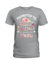 promoted to retired teacher in quarantine 2020 Ladies T-Shirt tile