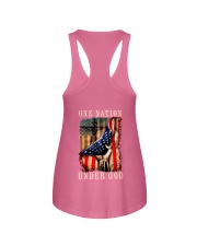 one nation under god us flag Ladies Flowy Tank tile