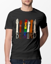 lgbt sign language be kind skin color Classic T-Shirt lifestyle-mens-crewneck-front-13