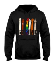 lgbt sign language be kind skin color Hooded Sweatshirt tile