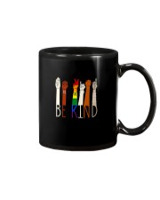 lgbt sign language be kind skin color Mug tile