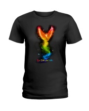 lgbt dragon Rise from your ashes Ladies T-Shirt tile