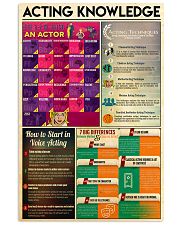 Acting knowledge 11x17 Poster front