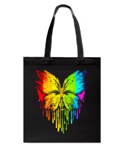 lgbt butterfly colorful heart Tote Bag tile