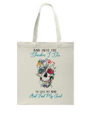 And into the garden i go skull Tote Bag tile