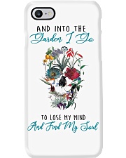 And into the garden i go skull Phone Case tile