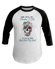 And into the garden i go skull Baseball Tee tile
