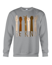 black sign language be kind Crewneck Sweatshirt tile