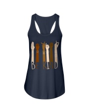 black sign language be kind Ladies Flowy Tank tile
