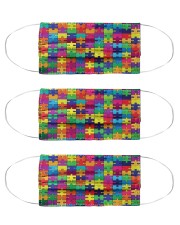 autism maxx puzzle mas Cloth Face Mask - 3 Pack front