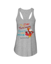 teacher teach from home Ladies Flowy Tank tile