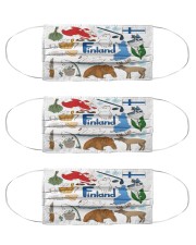 finland map mas Cloth Face Mask - 3 Pack front
