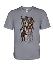 bigfoot all V-Neck T-Shirt tile
