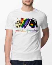 lgbt peace love fre mom hug Classic T-Shirt lifestyle-mens-crewneck-front-13