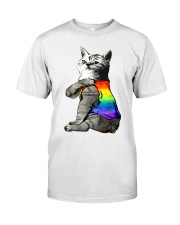 Cat Tattoo Purride LGBT Classic T-Shirt front