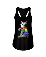 Cat Tattoo Purride LGBT Ladies Flowy Tank tile