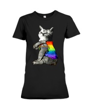 Cat Tattoo Purride LGBT Premium Fit Ladies Tee tile