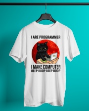 programmer cat make computer beep boop lqt cva 2 Classic T-Shirt lifestyle-mens-crewneck-front-3