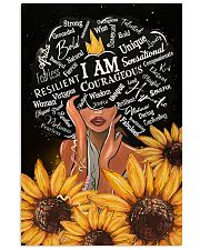 I Am Black sunflower poster 11x17 Poster front