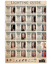 photograph lighting guide 24x36 Poster front