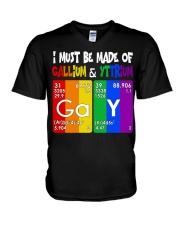 lgbt gay chemistry V-Neck T-Shirt tile