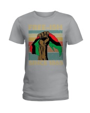 black fre-ish retro 2 Ladies T-Shirt tile