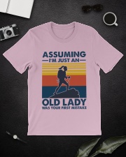 Scout Assuming Old Lady Classic T-Shirt lifestyle-mens-crewneck-front-16