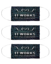 programmer coder on my machine mas Cloth Face Mask - 3 Pack front