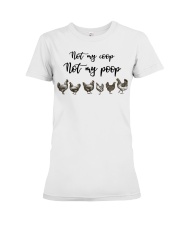 Chicken Not My Coop Premium Fit Ladies Tee tile
